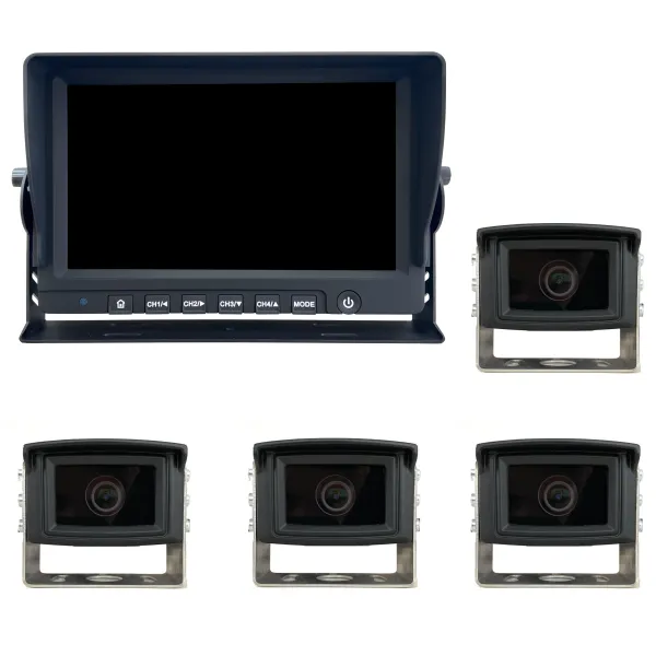 9" AHD Kamerasystem QUAD mit 4x HD Kamera